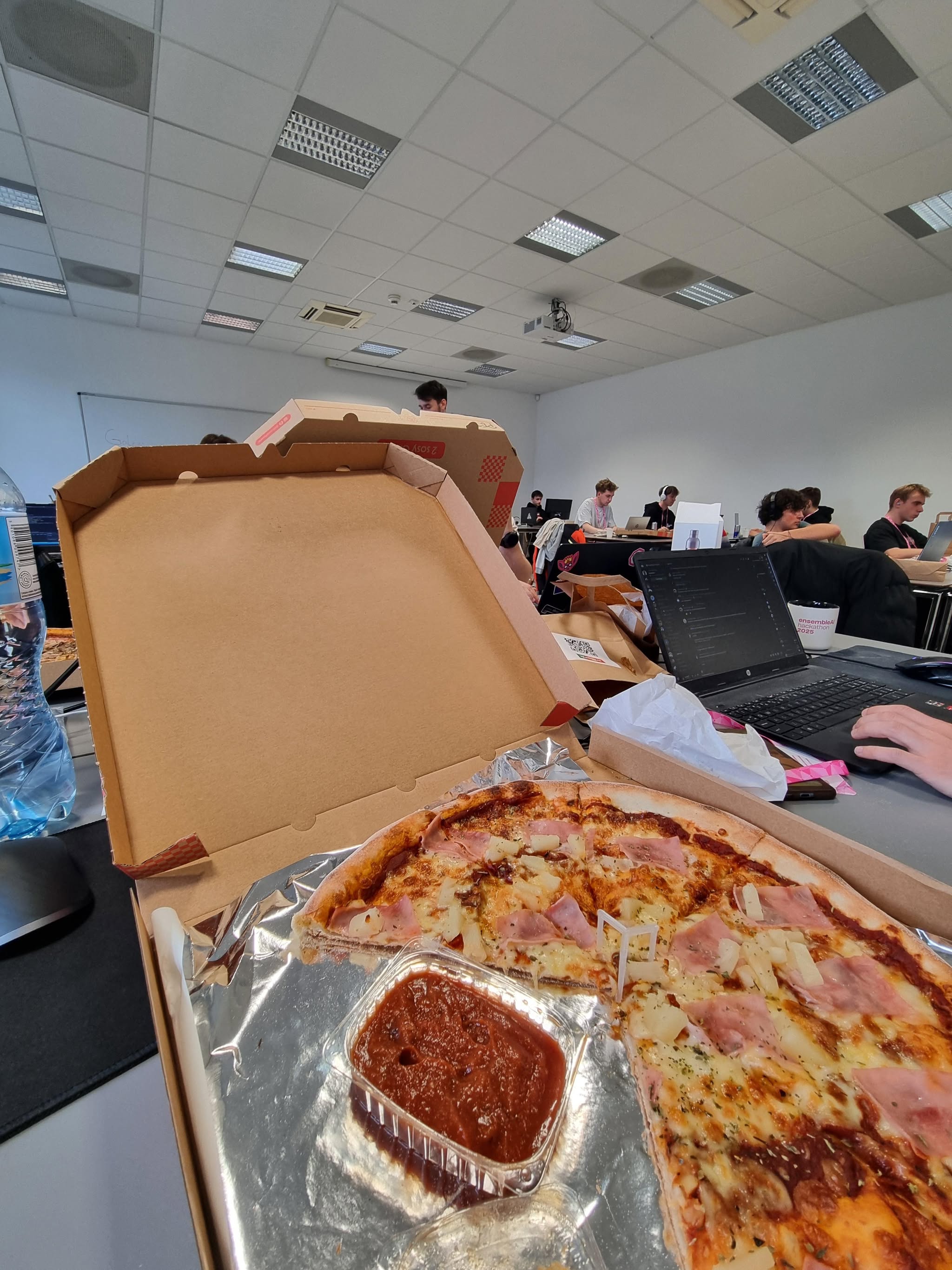 Nie mogło zabraknąć pizzy